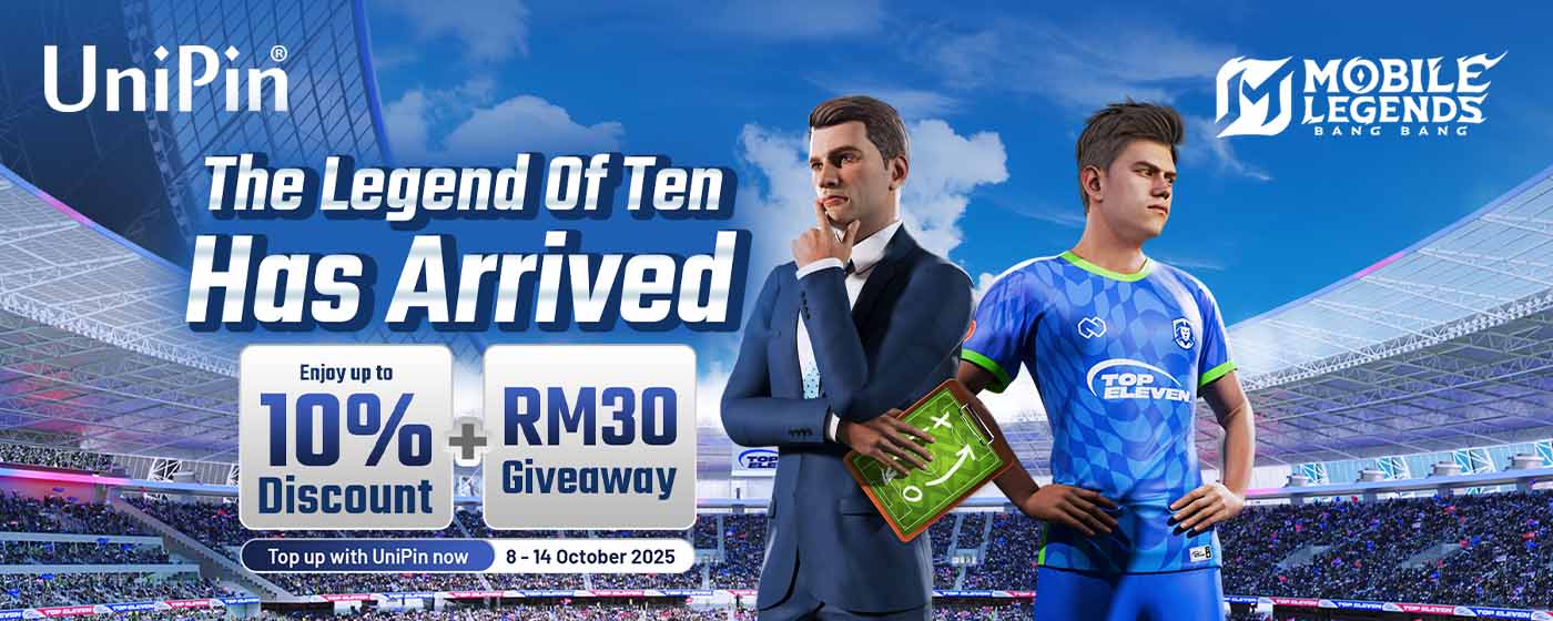 ⚽ The Legend of Ten Has Arrived ⚽Enjoy up to 10% Discount + RM30 Giveaway